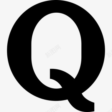 Quora社交标识2填充图标图标