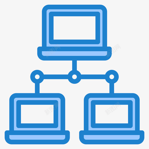 网络网络技术16蓝色图标svg_新图网 https://ixintu.com 网络 网络技术16 蓝色