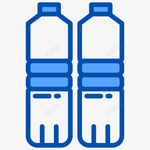 水瓶送餐56蓝色图标svg_新图网 https://ixintu.com 水瓶 蓝色 送餐