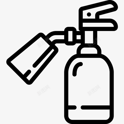 灭火器运动型10线性图标svg_新图网 https://ixintu.com 灭火器 线性 运动型