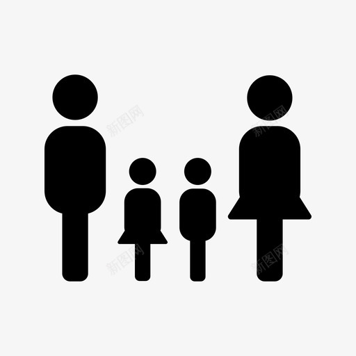 紧凑家庭幸福家庭亲子图标svg_新图网 https://ixintu.com 亲子 和谐 家庭 幸福 紧凑