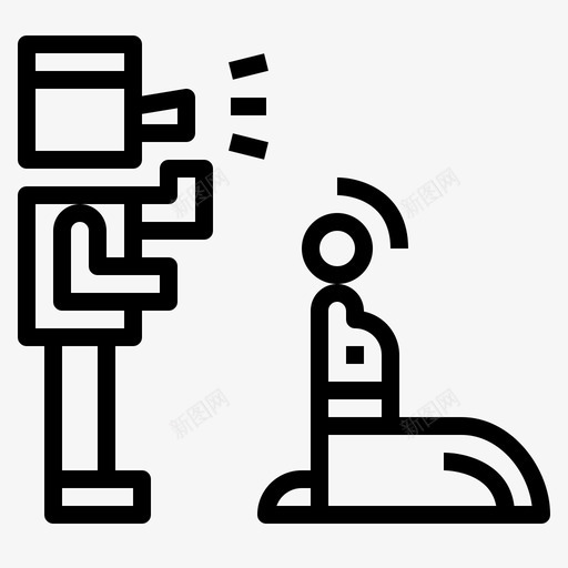 驯兽师动物园14线性图标svg_新图网 https://ixintu.com 动物园14 线性 驯兽师