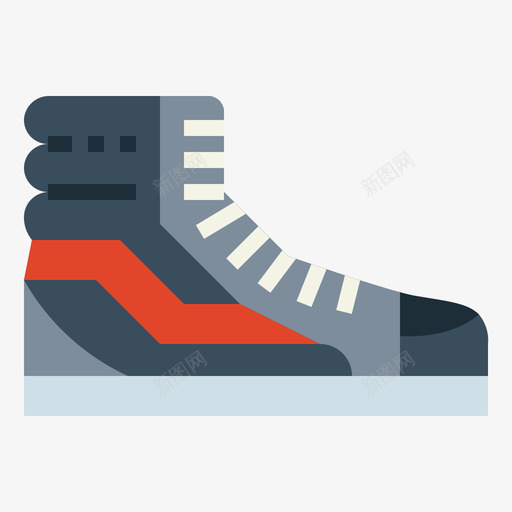 运动鞋滑板2平底鞋图标svg_新图网 https://ixintu.com 平底 滑板 运动鞋