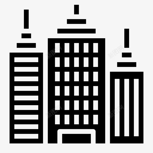天际线中心市中心图标svg_新图网 https://ixintu.com 中心 合作 团队 坚实 天际 市中心 建立 成功 第二