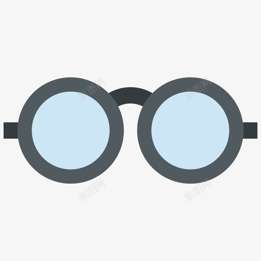 眼镜衣服142平的图标svg_新图网 https://ixintu.com 平的 眼镜 衣服