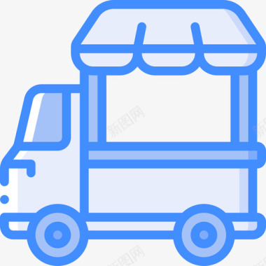 食品车市场65蓝色图标图标
