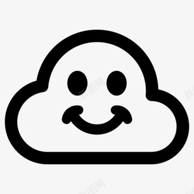 云表情幸福图标图标