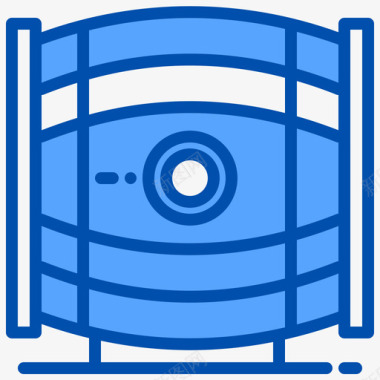 桶酿造啤酒2蓝色图标图标