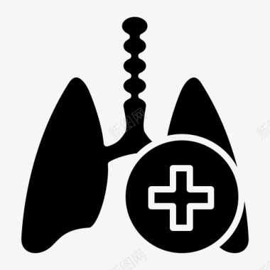 肺保健11字形图标图标