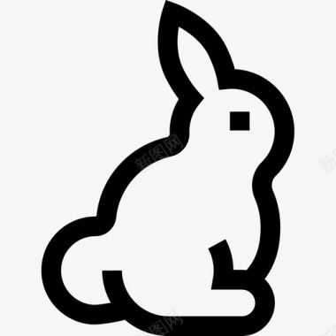 兔弹簧52直系图标图标