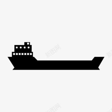 货船货物船运图标图标