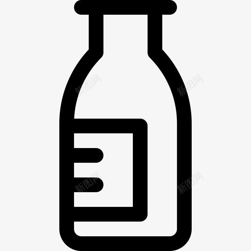 牛奶过敏24线性图标svg_新图网 https://ixintu.com 牛奶 线性 过敏