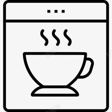 咖啡机咖啡厅家图标图标