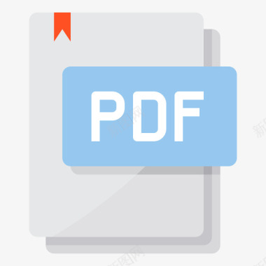 Pdf文件类型16平面图标图标