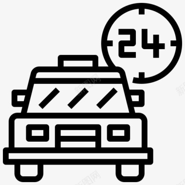 出租车15路直达出租车服务图标图标
