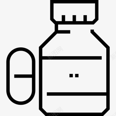 避孕药过敏15线性图标图标