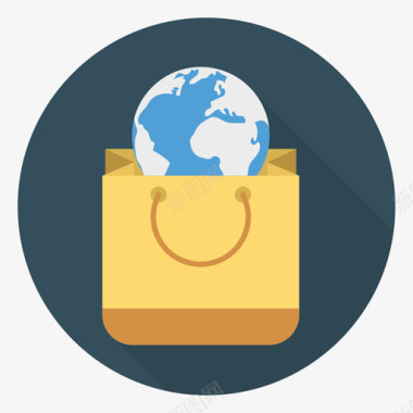 购物袋企业管理64循环图标图标