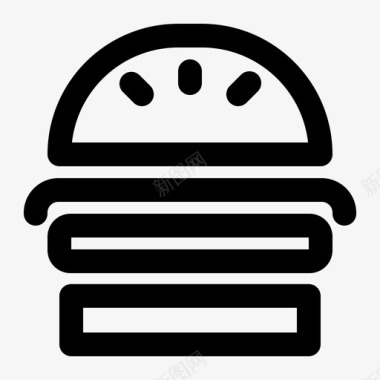 汉堡牛肉面包图标图标