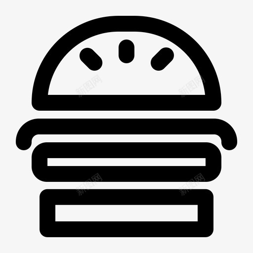 汉堡牛肉面包图标svg_新图网 https://ixintu.com 垃圾 汉堡 牛肉 象棋 面包 食品
