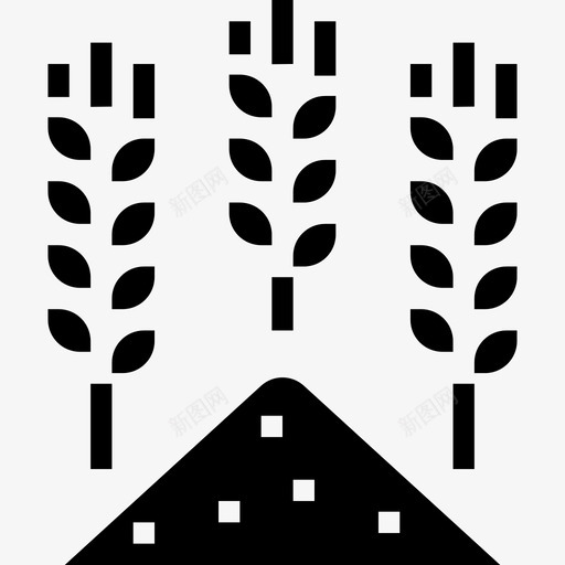 小麦农场46填充图标svg_新图网 https://ixintu.com 农场 填充 小麦