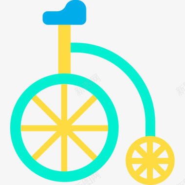自行车马戏团53扁平图标图标