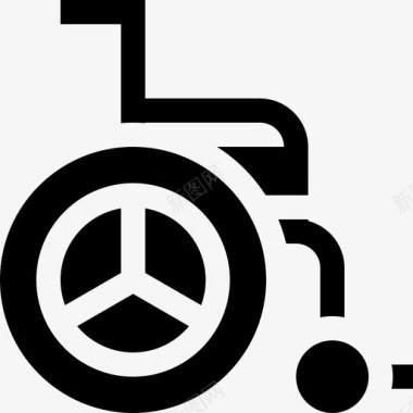 轮椅理疗10填充图标图标