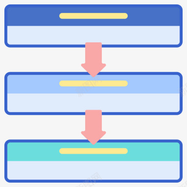 过程信息图6线颜色图标图标
