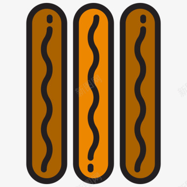 香肠烧烤33原色图标图标