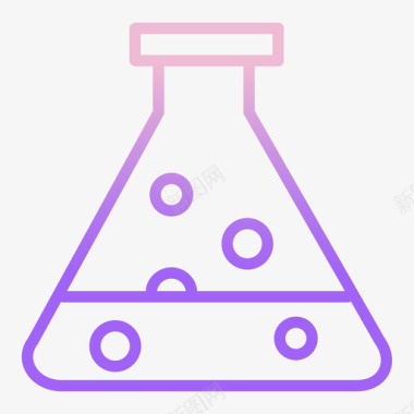 烧瓶保健15轮廓梯度图标图标