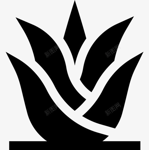 芦荟室内植物19填充图标svg_新图网 https://ixintu.com 填充 室内 植物 芦荟