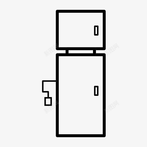 冰箱电器家具图标svg_新图网 https://ixintu.com 冰箱 厨房 套装 家具 电器