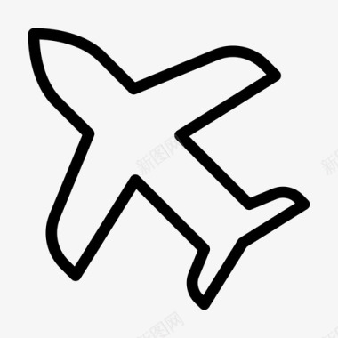 空客飞机航班图标图标