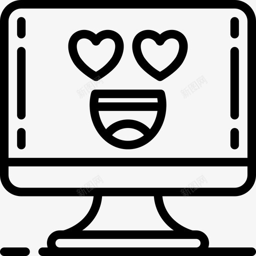 电脑可爱的科技3直线型图标svg_新图网 https://ixintu.com 可爱 爱的 电脑 直线 科技 线型
