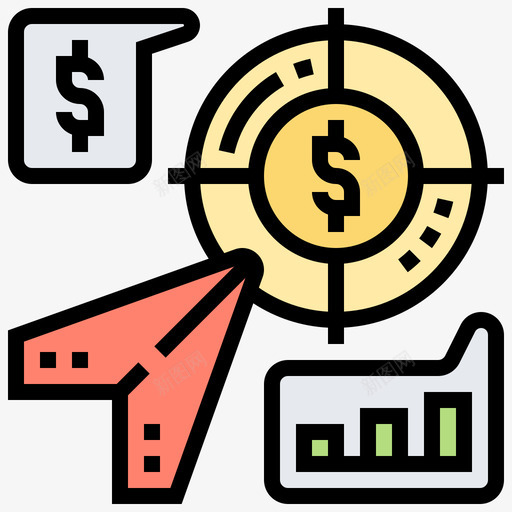 目标统计分析4线颜色图标svg_新图网 https://ixintu.com 目标 线颜色 统计分析4