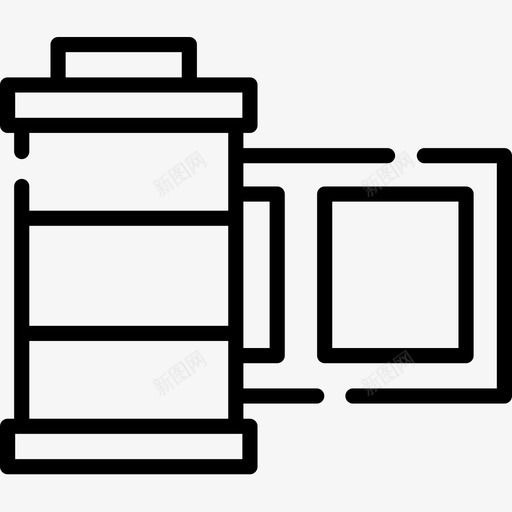 胶卷相机接口24线性图标svg_新图网 https://ixintu.com 接口 相机 线性 胶卷
