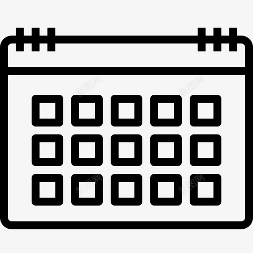 日历日期假日图标svg_新图网 https://ixintu.com 假日 办公室 图标 日历 日期