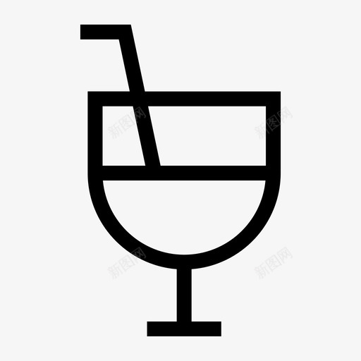 饮料玻璃水图标svg_新图网 https://ixintu.com 玻璃 用户界面 饮料
