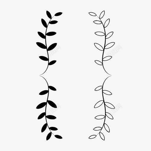 花卉元素植物学支架图标svg_新图网 https://ixintu.com 支架 植物 植物学 花卉元素 草药