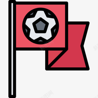 旗帜足球69彩色图标图标