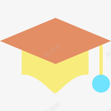毕业帽学历194平头图标图标