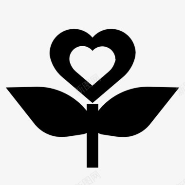 爱植物爱自然和平图标图标