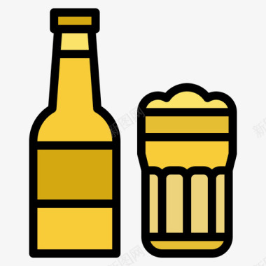 啤酒饮料49原色图标图标