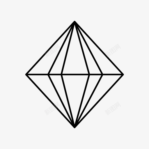 钻石3d巴塞罗那图标svg_新图网 https://ixintu.com 3d 几何 巴塞罗那 形状 钻石