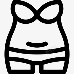 体脂肪脂肪体阳性5线性图标高清图片