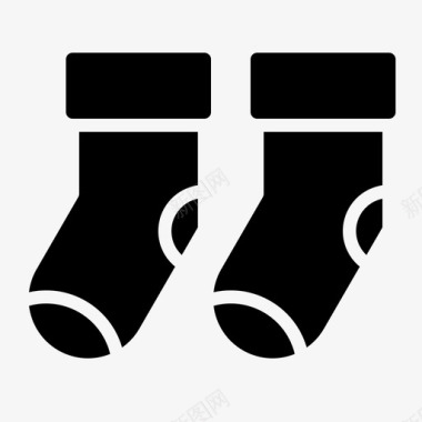 袜子女式时尚2字形图标图标