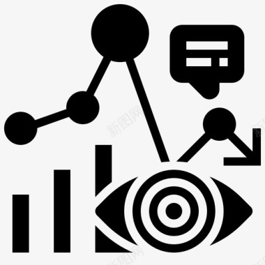 分析统计分析3字形图标图标