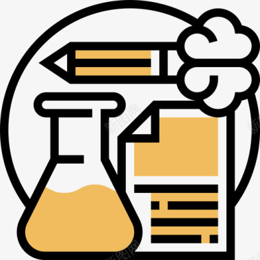 实验创造性学习5黄影图标图标