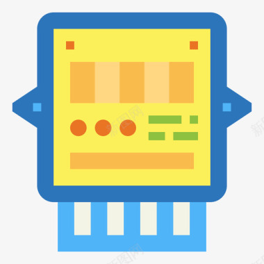 电表能量57扁平图标图标