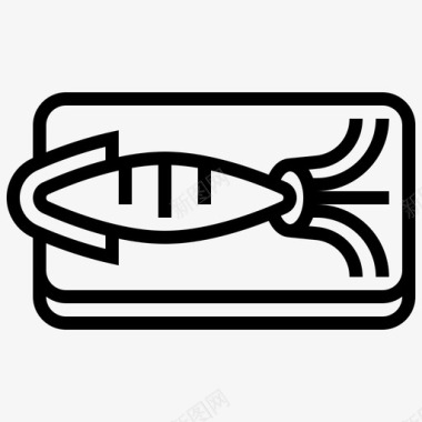 鱿鱼海鲜8直系图标图标