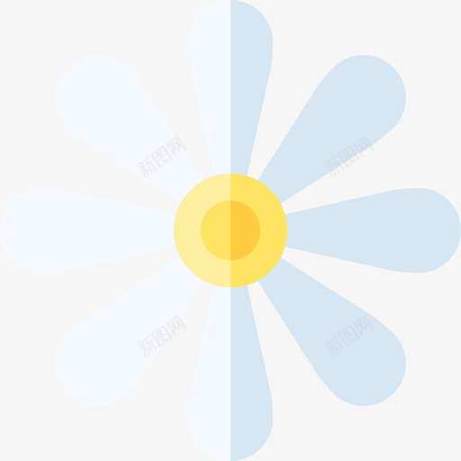 花复活节平铺图标svg_新图网 https://ixintu.com 复活节 平铺